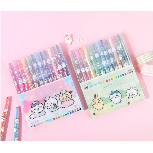 韓國直送 Chiikawa 顏色筆 12色