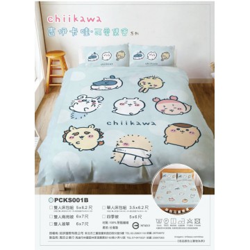 台灣直送 Chiikawa  可愛集會系列 床包組/涼被 |卡通床單|台灣製